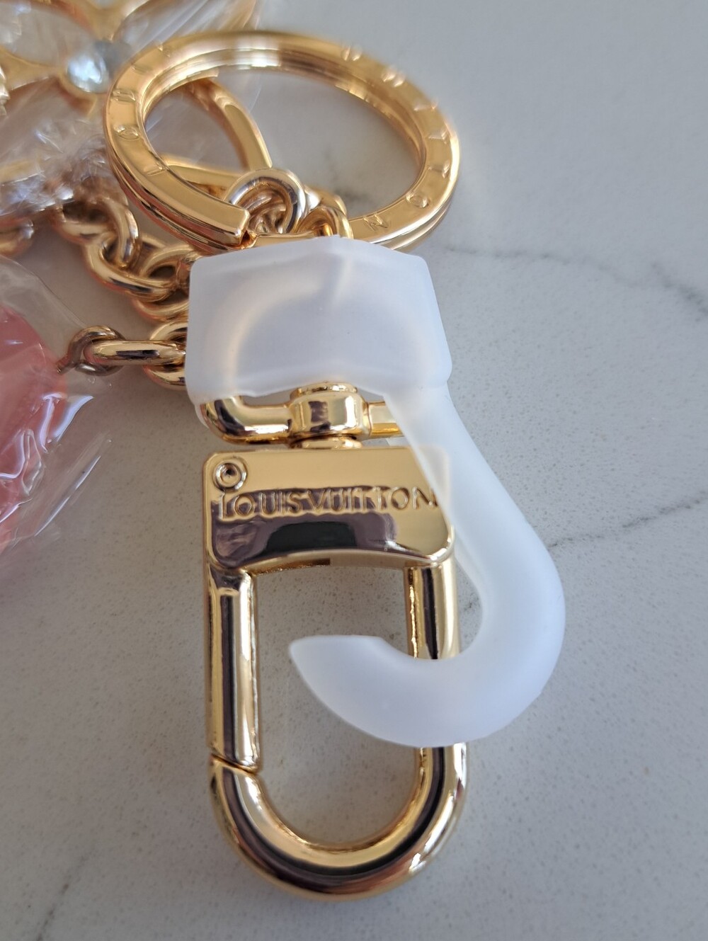 July 4th SALE LV.Pink Key Chain Or Purse Charm, New - Picture 4 of 5